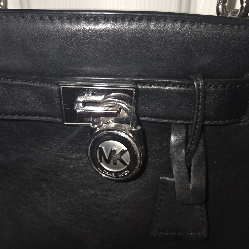 Michael Kors Black Leather Purse - Picture 2 of 10